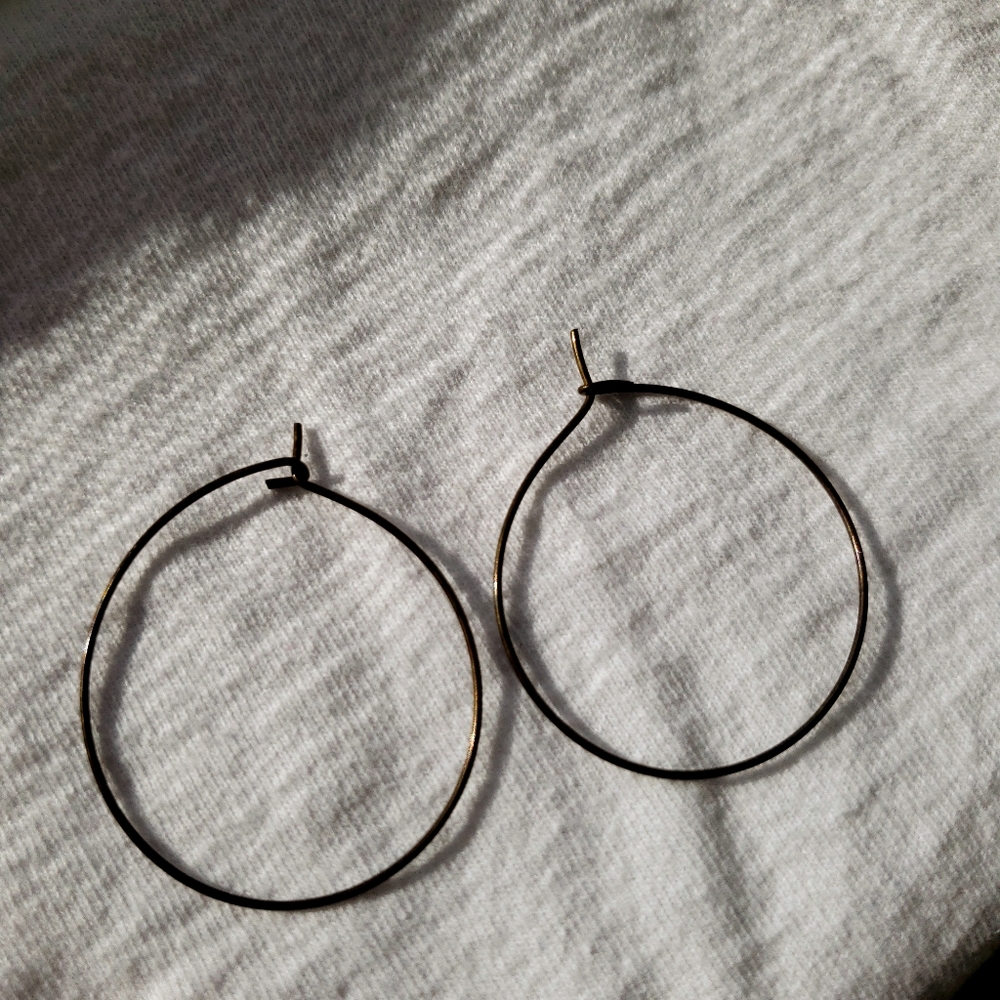 Silver hoops